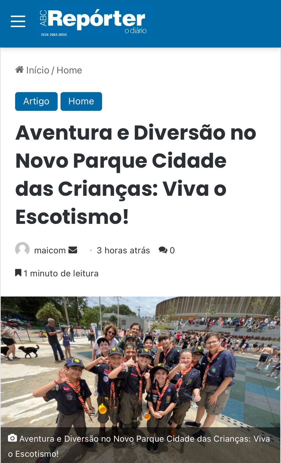 Aventura e Diversão no Novo Parque Cidade das Crianças: Viva o&nbsp;Escotismo!