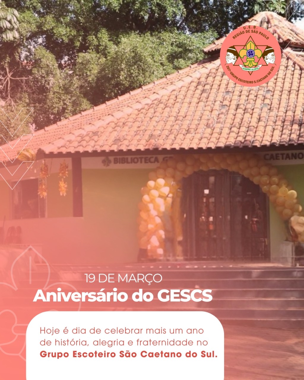 Hoje é dia de festa para a família&nbsp;GESCS!