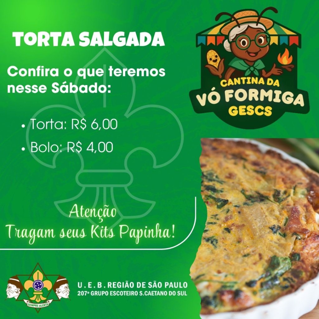 Sábado tem torta!