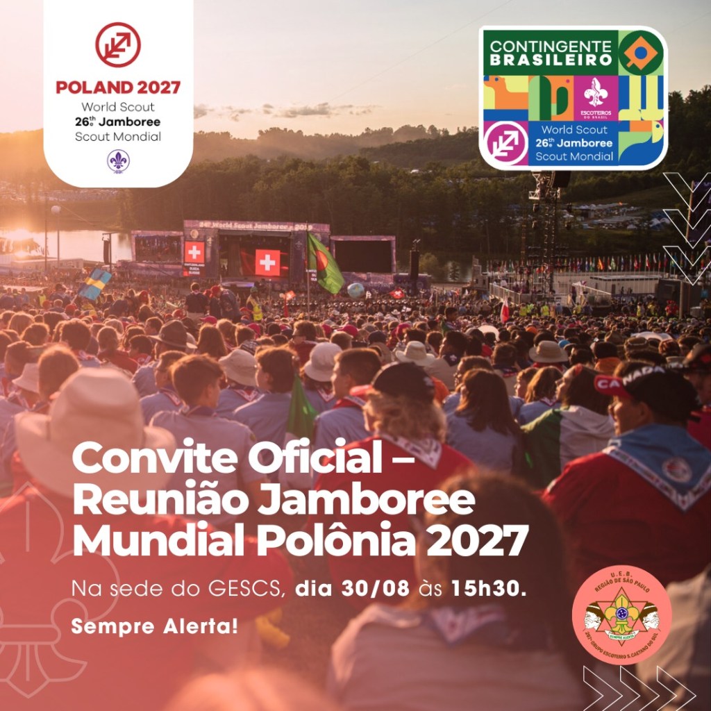 Convite Oficial – Reunião Jamboree Mundial Polônia 2027&nbsp;🌎
