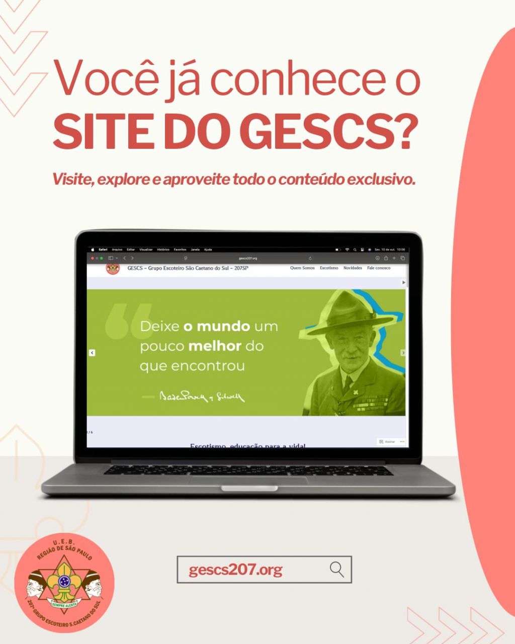 Você já conhece o site oficial do&nbsp;GESCS?