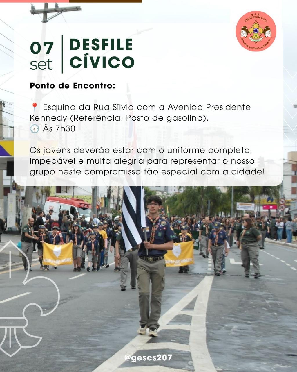 🇧🇷⚜️ DESFILE CÍVICO – 07 DE&nbsp;SETEMBRO